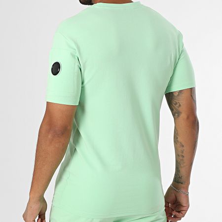Black Industry - Conjunto de camiseta oversize y pantalón corto verde claro