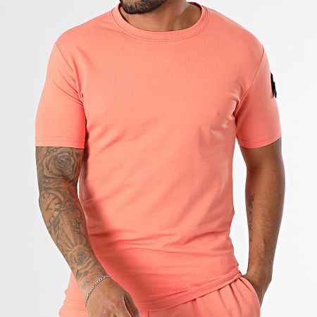 Black Industry - 009 Conjunto de camiseta y pantalón corto Salmón