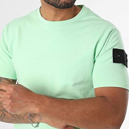 Black Industry - Conjunto de camiseta y pantalón corto 009 Verde claro
