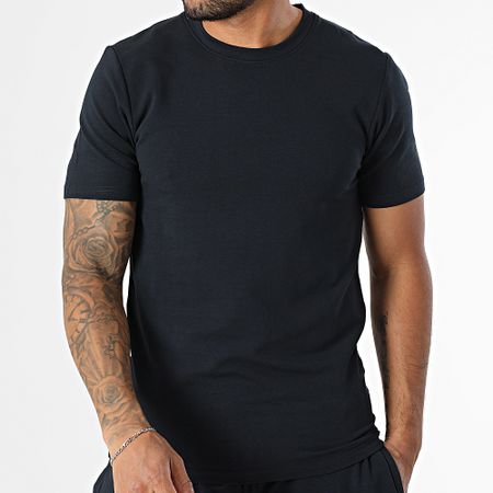 Black Industry - Conjunto de camiseta oversize y pantalón corto azul marino