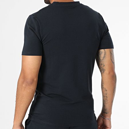 Black Industry - Conjunto de camiseta oversize y pantalón corto azul marino