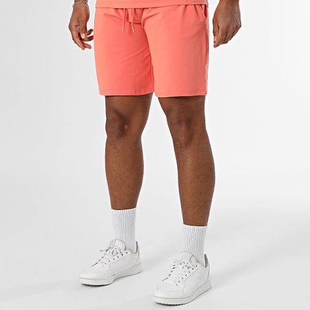 Black Industry - Conjunto de camiseta oversize y pantalón corto Salmón