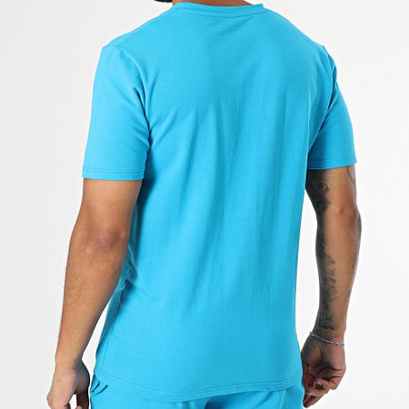 Black Industry - Conjunto de camiseta oversize azul King y pantalón corto de jogging