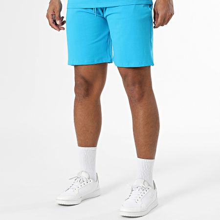 Black Industry - Conjunto de camiseta oversize azul King y pantalón corto de jogging