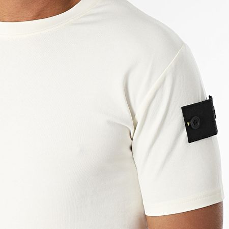 Black Industry - Conjunto de camiseta y pantalón corto 009 Beige claro