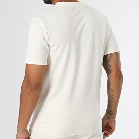 Black Industry - Conjunto de camiseta oversize y pantalón corto de jogging beige claro