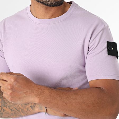 Black Industry - Conjunto de camiseta lila y pantalón corto 009
