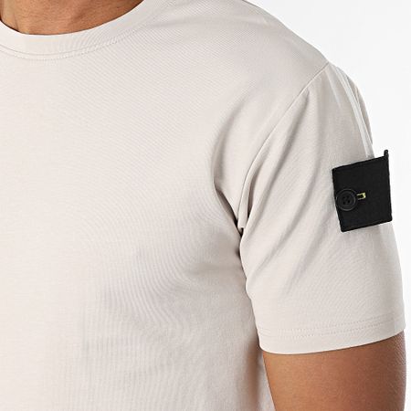Black Industry - 009 Conjunto de camiseta y pantalón corto beige