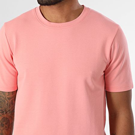 Black Industry - Conjunto de camiseta oversize y pantalón corto jogging rosa claro