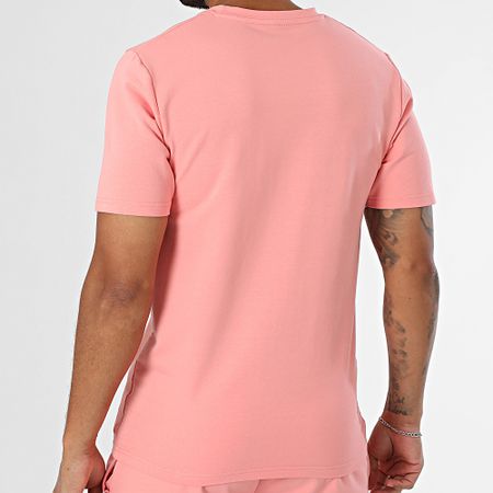 Black Industry - Conjunto de camiseta oversize y pantalón corto jogging rosa claro