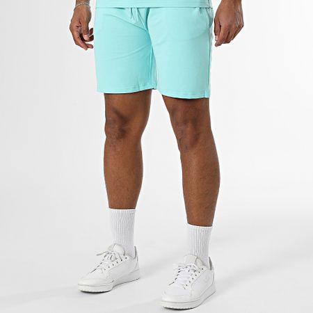 Black Industry - Conjunto de camiseta oversize turquesa y pantalón corto de jogging