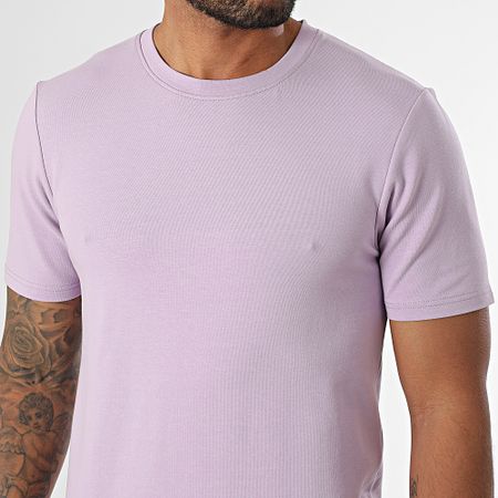 Black Industry - Conjunto de camiseta oversize y pantalón corto lila
