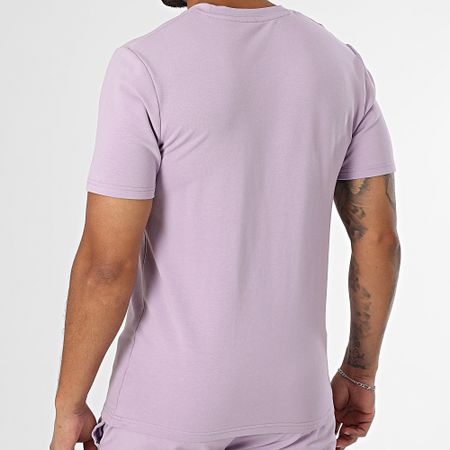 Black Industry - Conjunto de camiseta oversize y pantalón corto lila
