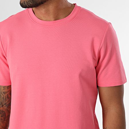 Black Industry - Conjunto de camiseta oversize y pantalón corto de jogging rosa