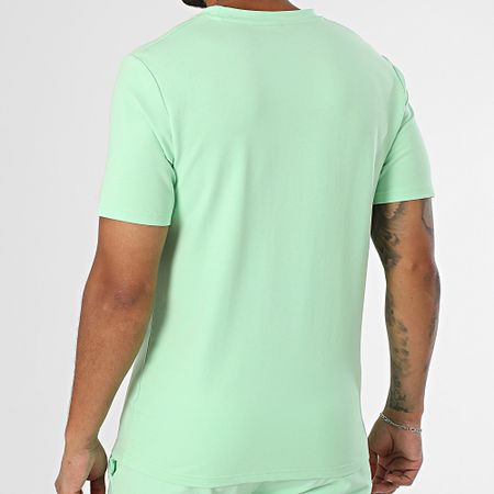 Black Industry - Conjunto de camiseta oversize y pantalón corto verde claro