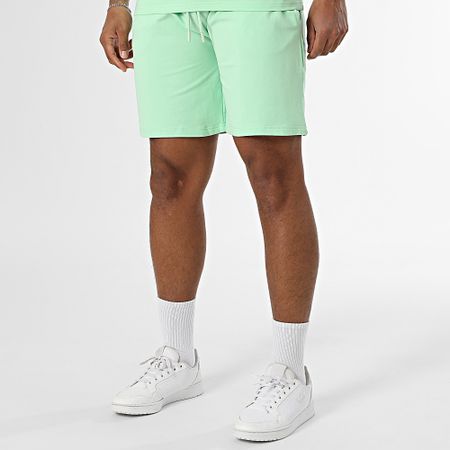 Black Industry - Conjunto de camiseta oversize y pantalón corto verde claro