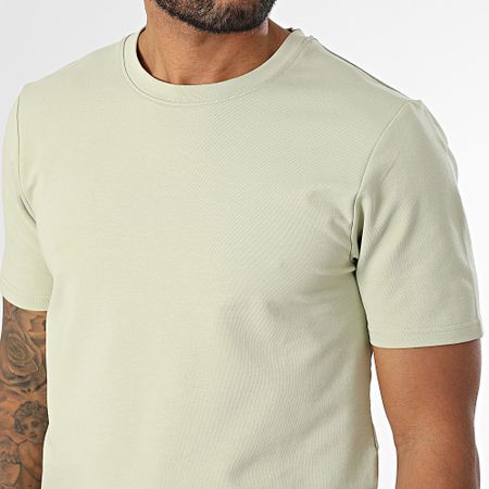 Black Industry - Conjunto de camiseta oversize y pantalón corto verde caqui claro
