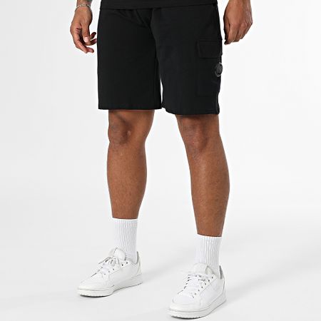 Black Industry - Conjunto de camiseta oversize negra y pantalón corto de jogging