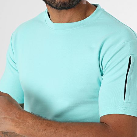 Black Industry - Conjunto de camiseta oversize turquesa y pantalón corto de jogging