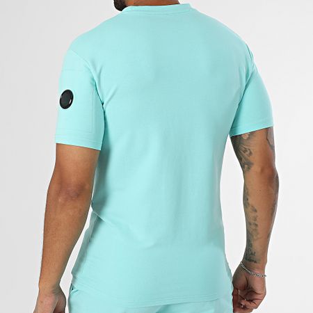 Black Industry - Conjunto de camiseta oversize turquesa y pantalón corto de jogging