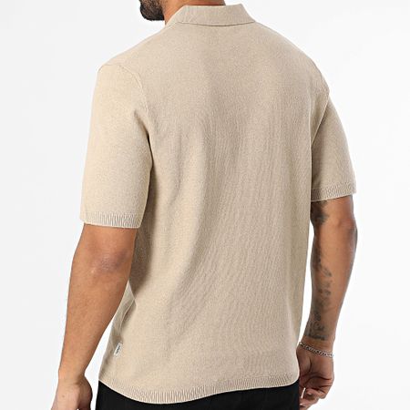 JJREBEL - Polo de manga corta Callum Beige