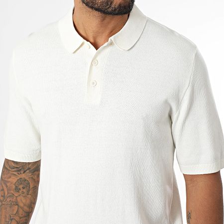 JJREBEL - Polo de manga corta Callum Beige claro