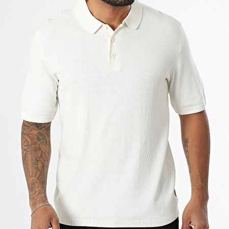 JJREBEL - Polo de manga corta Callum Beige claro