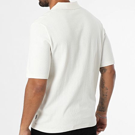 JJREBEL - Polo de manga corta Callum Beige claro