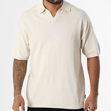 JJREBEL - Polo de manga corta Callum Beige