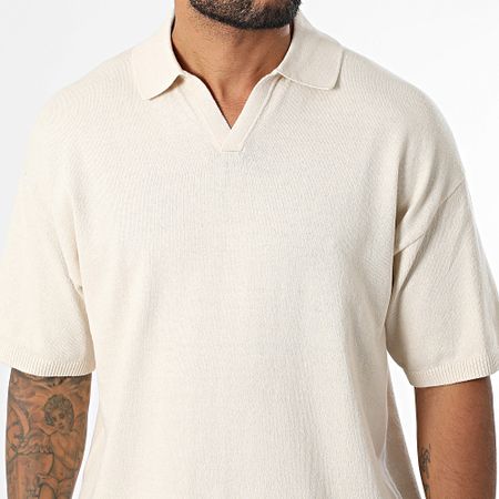JJREBEL - Polo de manga corta Callum Beige