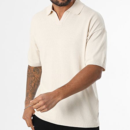 JJREBEL - Polo de manga corta Callum Beige