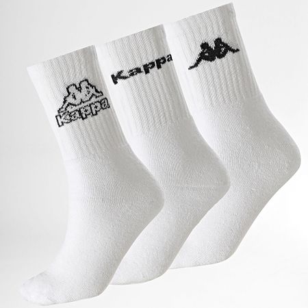 Kappa - Lote de 3 pares de calcetines 93520545 Blanco