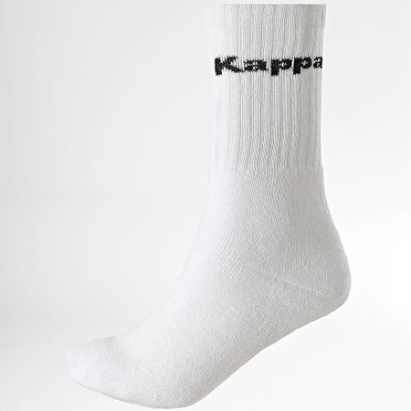 Kappa - Lote de 3 pares de calcetines 93520545 Blanco