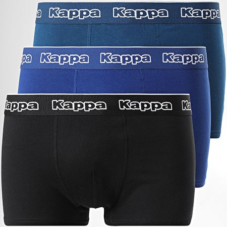 Kappa - Juego de 3 Boxers 92890514 Negro Azul Marino