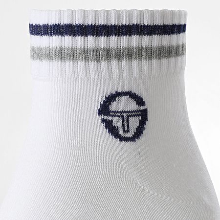 Sergio Tacchini - Lote de 3 pares de calcetines 97890115 Blanco