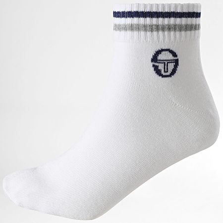 Sergio Tacchini - Lote de 3 pares de calcetines 97890115 Blanco