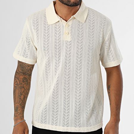 Uniplay - Polo de manga corta calado 520 Beige