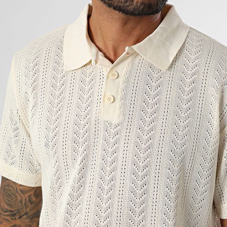 Uniplay - Polo de manga corta calado 520 Beige
