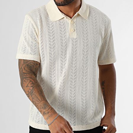 Uniplay - Polo de manga corta calado 520 Beige
