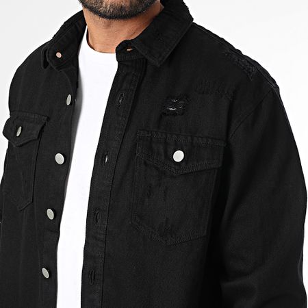 Uniplay - 888 Sobrecamisa vaquera negra