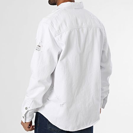 Uniplay - 888 Sobrecamisa vaquera blanca