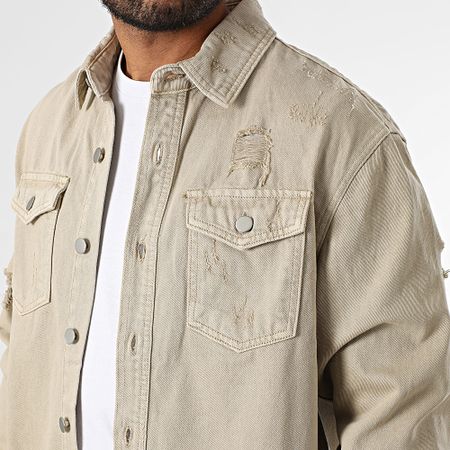 Uniplay - 888 Sobrecamisa de jean beige