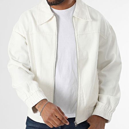 Uniplay - 22A Chaqueta vaquera con cremallera beige claro