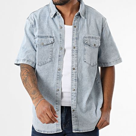 Classic Series - Jean 267 Camisa Manga Corta Lavado Azul