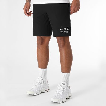 Teddy Yacht Club - Maison De Couture Conjunto de maillot Tech y pantalón corto de jogging Blanco Negro