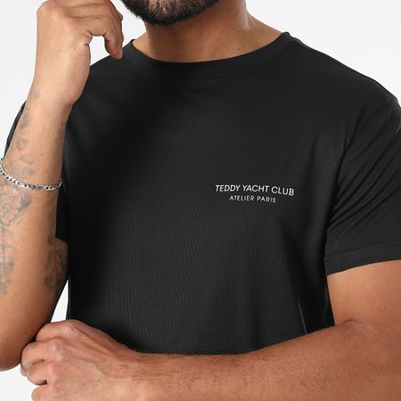 Teddy Yacht Club - Conjunto de jersey y pantalón corto Tech Atelier Paris Negro Blanco