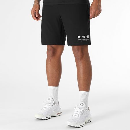 Teddy Yacht Club - Conjunto de jersey y pantalón corto Tech Atelier Paris Negro Blanco