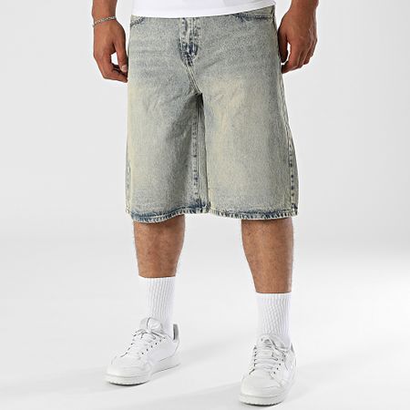 Uniplay - Baggy Fit Vaqueros Cortos 390 Azul Denim Beige