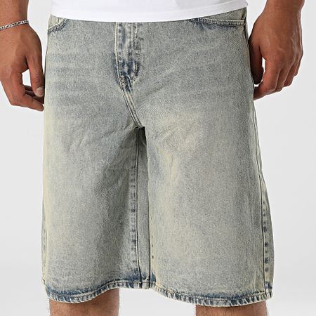 Uniplay - Baggy Fit Vaqueros Cortos 390 Azul Denim Beige