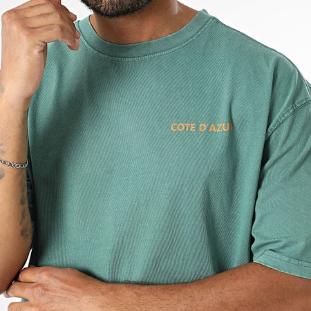 Black Industry - Camiseta oversize Côte D'Azur 025 Verde